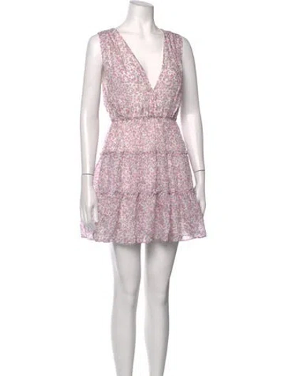 Pre-owned Cami Nyc Silk Mini Dress In White