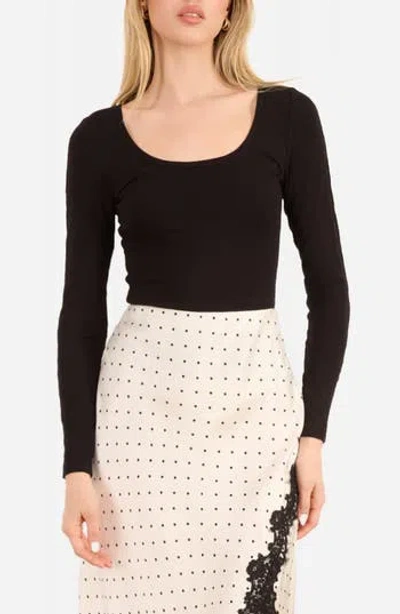 Cami Nyc Skyler Rib Knit Top In Black