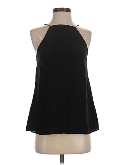 Pre-owned Cami Nyc Sleeveless Silk Top Black Halter Neckline Tops