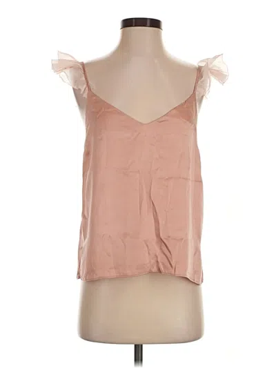 Pre-owned Cami Nyc Sleeveless Silk Top Pink Sweetheart Neckline Tops
