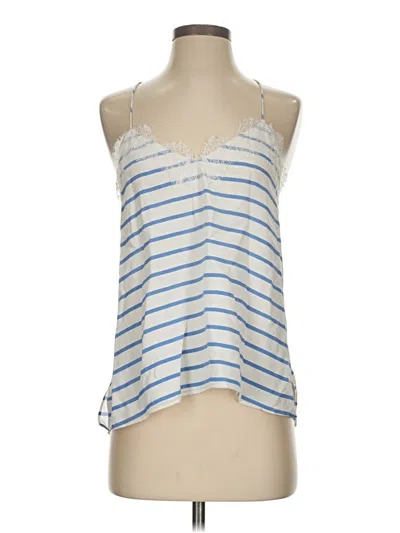 Pre-owned Cami Nyc Sleeveless Top Silver Halter Neckline Tops