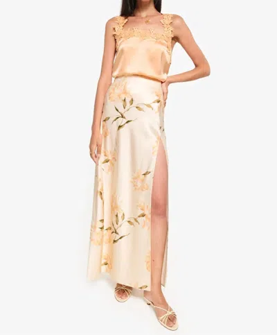 Cami Nyc Slit Skirt In Daylily In Pink