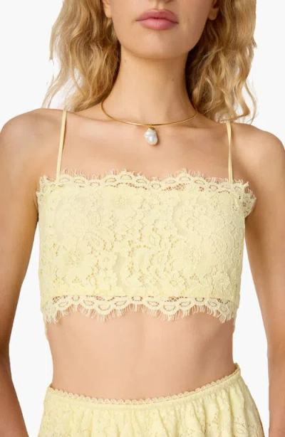 Cami Nyc Sofie Lace Crop Camisole In Yellow
