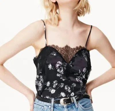Cami Nyc Sweatheart Charmeuse Top In Stone Floral In Multi