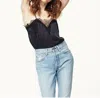 Cami Nyc Sweetheart Charmeuse Top In Black In Black