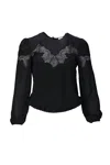 Cami Nyc Tabitha Blouse In Black In Black