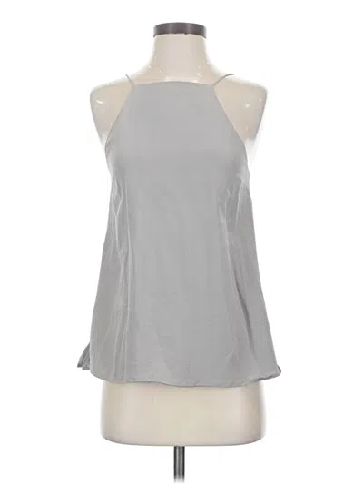 Pre-owned Cami Nyc Tank Top Silver Halter Neckline Tops