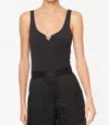Cami Nyc Tayma Bodysuit In Black In Black