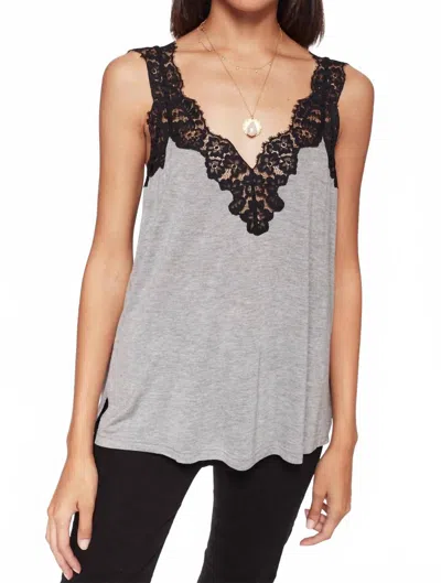 Cami Nyc The Leia Jersey Top In Grey In Gray