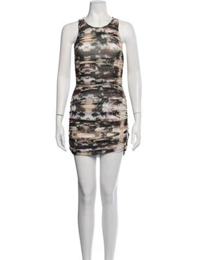 Pre-owned Cami Nyc Tie-dye Print Mini Dress In Multicolor