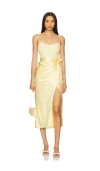 Cami Nyc Tricia Corset Dress In Yuzu