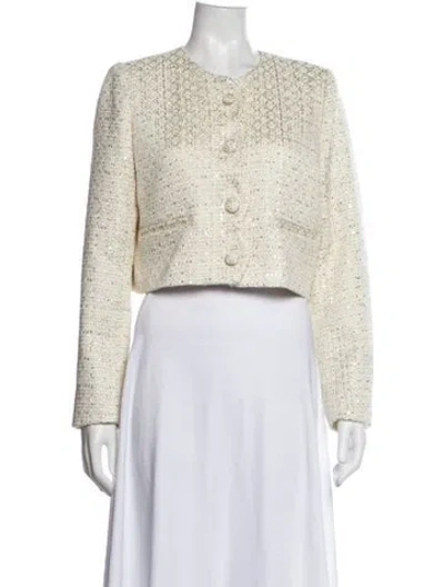 Pre-owned Cami Nyc Tweed Pattern Jacket In Neutrals