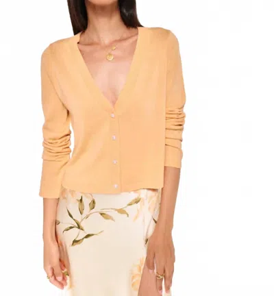 Cami Nyc Women's Asti Cardigan Top In Cantaloupe In Red