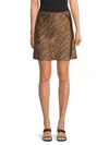 Cami Nyc Women's Aviva Silk Blend Mini Skirt In Brown