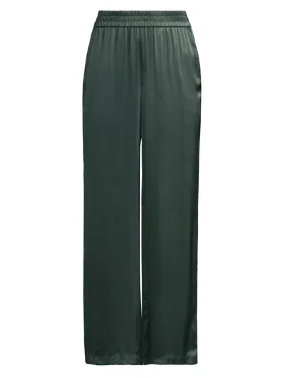 Cami Nyc Women's Bleecker Silk Wide-leg Pants In Green