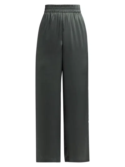 Cami Nyc Women's Bleecker Silk Wide-leg Pants In Green