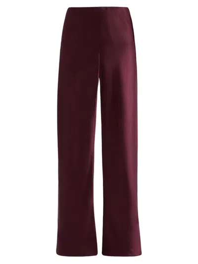 Cami Nyc Women's Bristol Satin Pull-on Pants In Purple