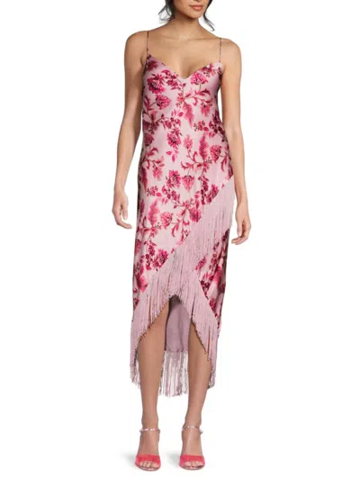 Cami Nyc Women's Dennis Floral Silk High-low Dress In Pink Floral