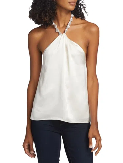 Cami Nyc Women's Elody Beaded Halter Cami In Macadamia