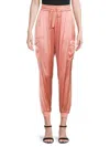 Cami Nyc Dalton Vegan Leather Pant In Cameo In Pink