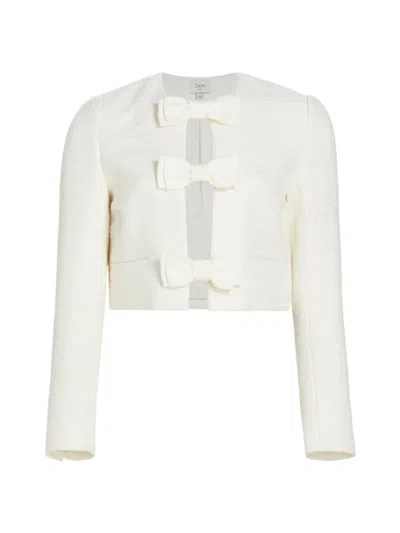 Cami Nyc Women's Evangeline Wool-blend Bow Jacket In Cream