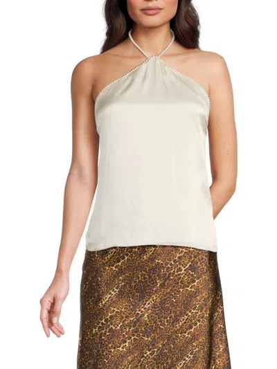 Cami Nyc Women's Malu Halterneck Silk Top In Ceramic