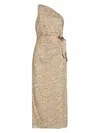 Cami Nyc Women's Nanu Printed One-shoulder Midi-dress In Shell