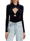 CAMI NYC WOMEN'S NOEMIE CUT-OUT VELVET TOP