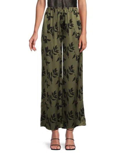 Cami Nyc Women's Printed Silk Pants In Brown Multi