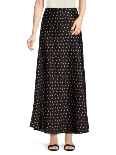 Cami Nyc Women's Prue A-line Maxi Skirt In Black Floral