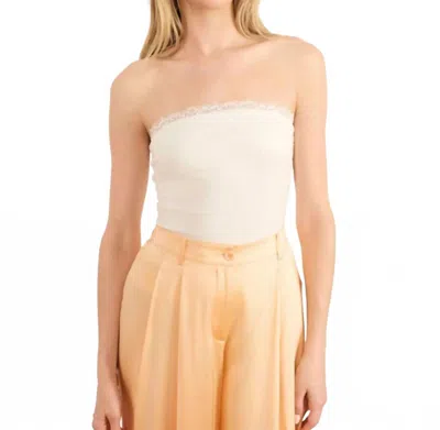 Cami Nyc Women's Rama Strapless Rib Knit Camisole Top In White In Multi