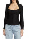 Cami Nyc Samira Blazer Top In Black