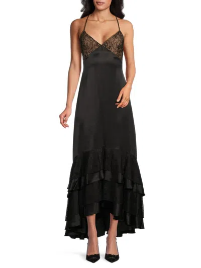 Cami Nyc Women's Seville Silk Ruffle Maxi Dress In Black