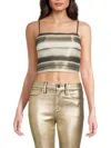 Cami Nyc Women's Zaira Striped Cropped Top In Dune Multi