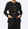 Cami Nyc Wrenley Sequin Tweed Jacket In Black