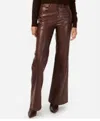 Cami Nyc Zenobia Vegan Leather Pants In Java In Brown