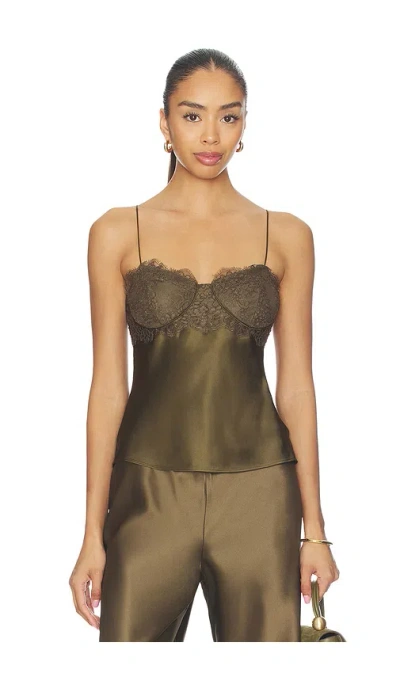Cami Nyc Zoie Bustier Camisole In Green