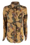 Camicetta Snob Shirts Ivory/orange
