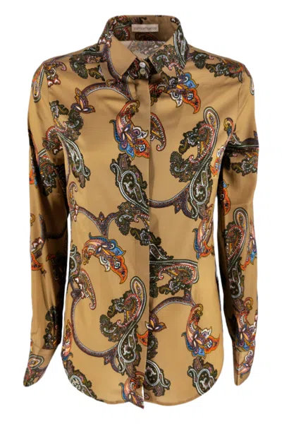 Camicetta Snob Shirts Ivory/orange
