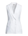 Camicettasnob Woman Blazer White Size 6 Linen, Viscose In White