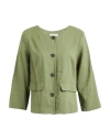 Camicettasnob Woman Jacket Military Green Size 4 Viscose, Polyester