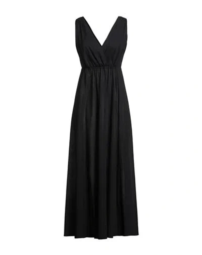 Camicettasnob Woman Maxi Dress Black Size 10 Cotton