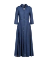 Camicettasnob Woman Maxi Dress Blue Size 10 Cotton
