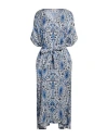 Camicettasnob Woman Maxi Dress Blue Size 6 Viscose In Blue