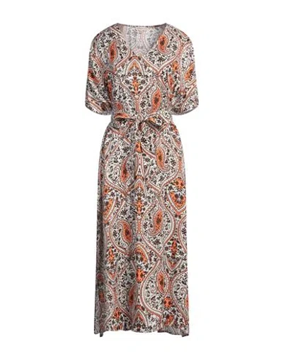 Camicettasnob Woman Maxi Dress Salmon Pink Size 8 Viscose