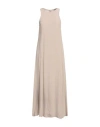 Camicettasnob Woman Maxi Dress Sand Size 12 Viscose In Beige