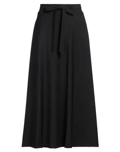 Camicettasnob Woman Maxi Skirt Black Size 6 Virgin Wool