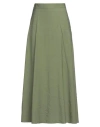 Camicettasnob Woman Maxi Skirt Lime Green Size 6 Viscose, Polyester