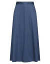 Camicettasnob Woman Maxi Skirt Midnight Blue Size 10 Cotton