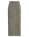 Camicettasnob Woman Maxi Skirt Sage Green Size 6 Polyester, Polyamide, Elastane In Sage Green